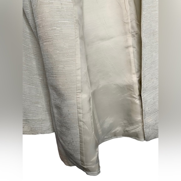 Eileen Fisher Stand Collar Shaped Jacket in Bone Color Size Small - Picture 7 of 12